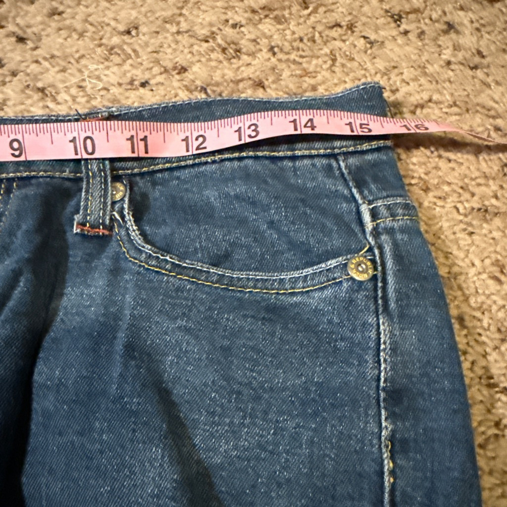 Women's Rock & Republic Flare Jeans Size 29 Blue with Orange Stitching - Picture 7 of 9
